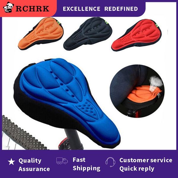 

bike saddles 28x16cm 4 colors bicycle saddle 3d soft cycling seat cover mtb mountain thickene sponge pad outdoor breathable cushion