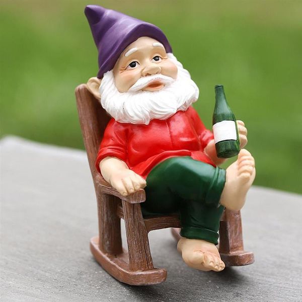 

garden decorations funny resin figurines naughty gnome decoration statue villa home animal fairy outer astronaut