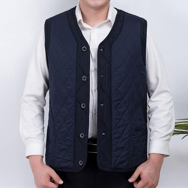

men's vests 2021 casual winter jacket men vest male plus size inter sleeveless coat with many pockets travel work clothes, Black;white
