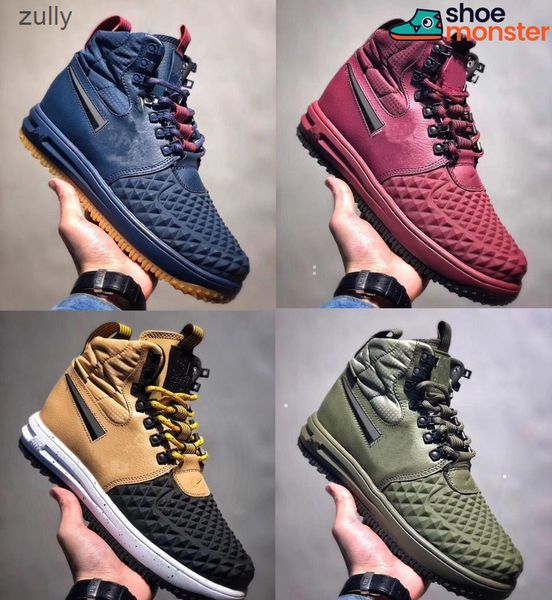 

quality new lunar lf1 fashion duckboot men's hight leather waterproof sneakers mens boots shoes 40-47