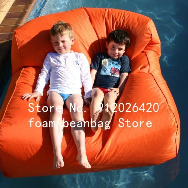 

camp furniture outdoor pool swimming beanbag chair cute shape modern adjust to body comfortable single bean bag sofa micro beads
