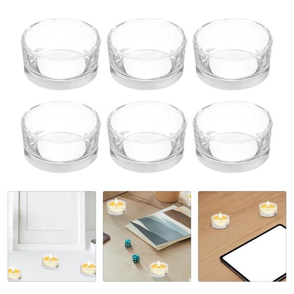 

candles 10pcs fashionable small candle durable cups windproof cup (transparent)