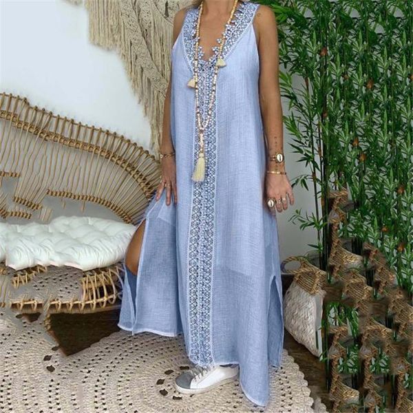 

lace size new stitching large v-neck dress fashion long skirt, White;black