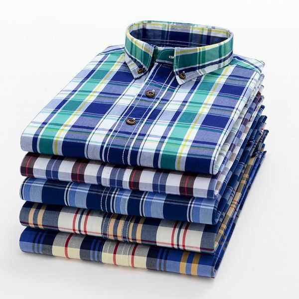 

men's casual shirts spring and autumn carbon mill washed cotton long-sleeved shirt custom plaid wholesale jacket, White;black