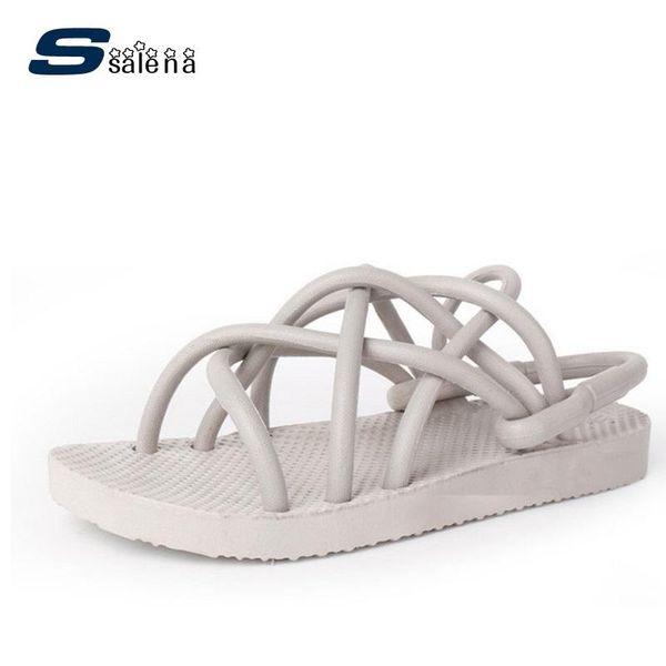 

womens sandals summer 2021 nice flat with women leisure shoes fashion cool 40439, Black