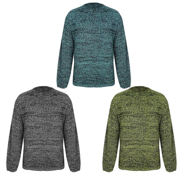 

women's sweaters women winter long sleeve o-neck sweater mixed colored knitted loose jumper, White;black