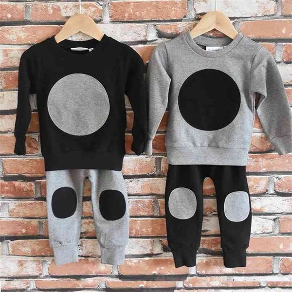 Kids Boys Autunno Abbigliamento casual Set Toddler Fashion Felpa e pantaloni Harem Pullover 210619