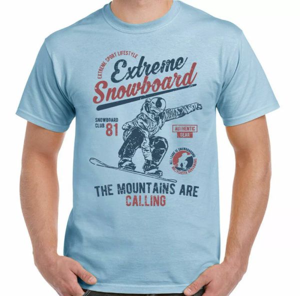 

extreme snowboard mens funny snowboard t-shirt panel boots, White;black