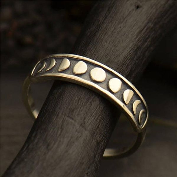 

moon women's ring, Silver