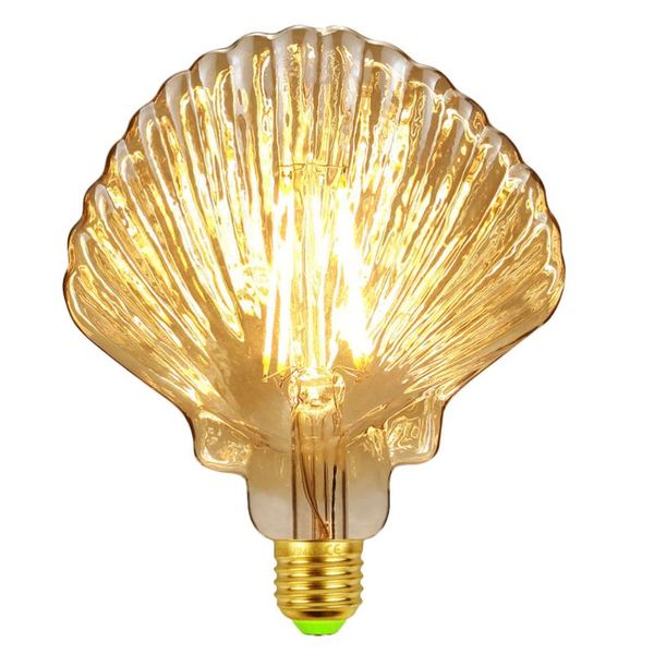 

bulbs 1pc creative shell e27 light bulb chandelier party decoration