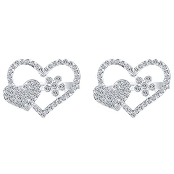 

8pcs valentine napkin ring holder buckle heart love rings metal alloy