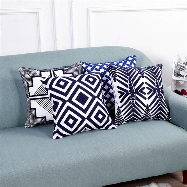 

pillow case 45x45cm geometric stripes sofa pillowcase pink cushion cover throw home bed chair decoration 17.72x 17.72inch