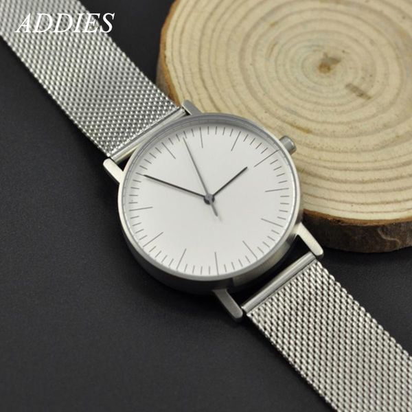 

wristwatches addiesdive 50m quartz watch waterproof luxury business 316l steel mens diver, Slivery;brown