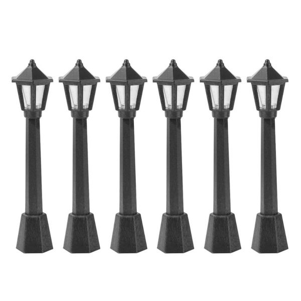 

interior decorations 6pcs retro light model street lamp layout garden landscape