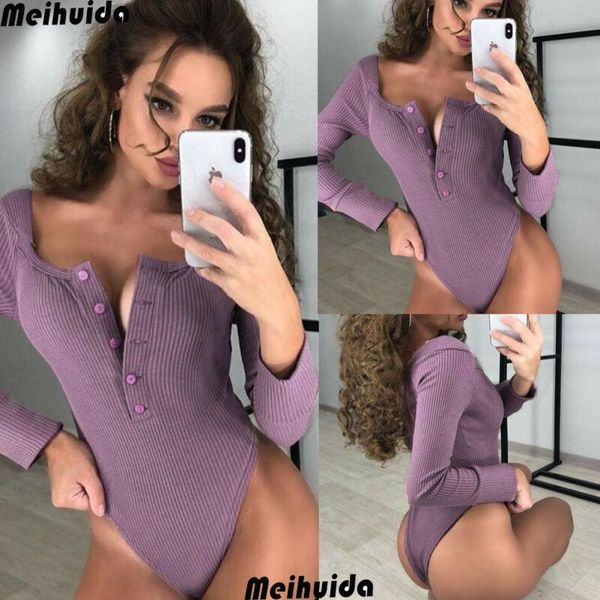 

brand v neck bodysuit women black long sleeve off shoulder rompers womens jumpsuits casual one-pieces bodysuits women's &, Black;white
