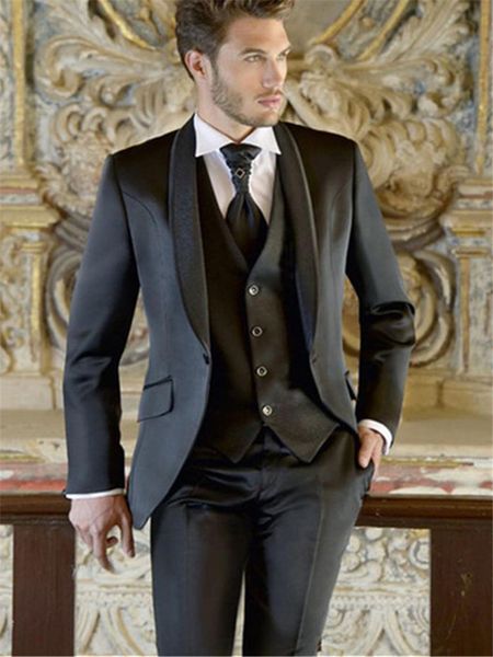 

men's suits & blazers classic men's tux smolking bridegroom thin suit and culinary evening suits for man black tuxedo groom, White;black