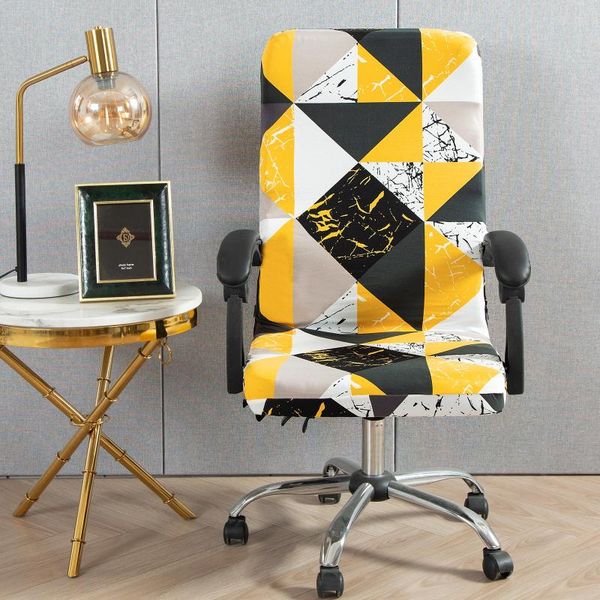 

chair covers elastic cover stretch removable washable geometric spandex pattern big slipcover for the kitchen banquet m/l