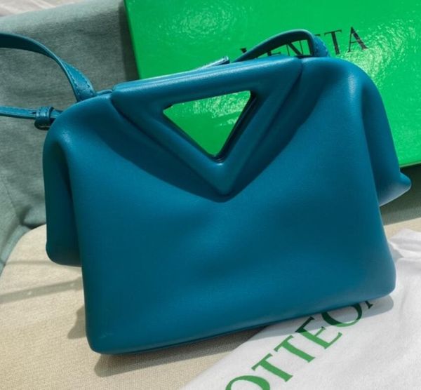 

retro classic mini triangle handbag point crossbody bags tote women designer handbags purse effini 2021 fashion cloud lady soft genuine leat