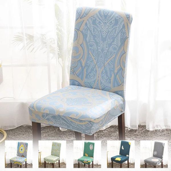 

chair covers modern spandex elastic dining universal cover with back wedding 100 pcs 6 colors