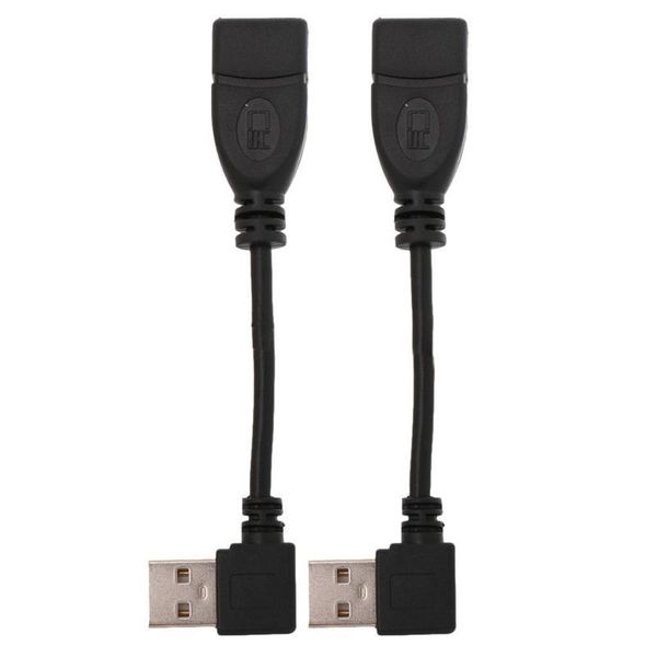 

video cables & connectors usb 2.0 a male to female angle 90 degree left bends and right cable