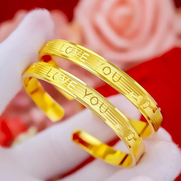 

bangle japan and south korea fashion cnc open mouth women's charm bracelet love one arrow through the heart gold jewelry gift, Black
