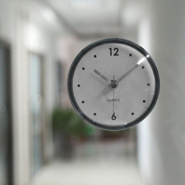 

bathroom wall clock waterproof suction cup shower timer decor kids room home living clocks