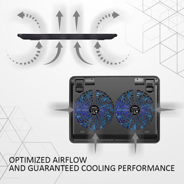 

lapcooling pads low noise impact resistant ultra slim led pad usb nonslip adjustable mounts portable metal panel fit below 17inch