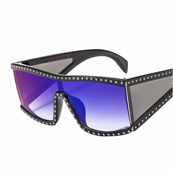 

Fashion Sunglasses Fashion Sunglasses Classic retro sunglasses women large square sun glasses men UV400 Oculos occhiali da sole donna, Black