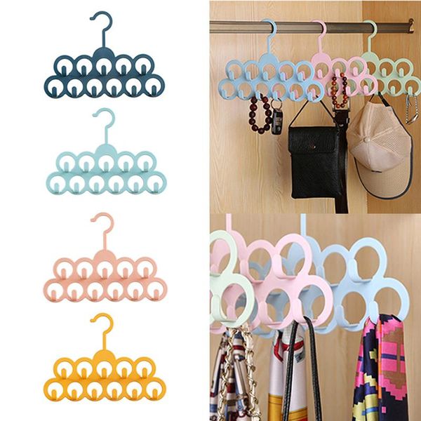 

hangers & racks loop scarf hanger non slip multifunction closet organization storage holder for men's tie women's shawl 11 loops l