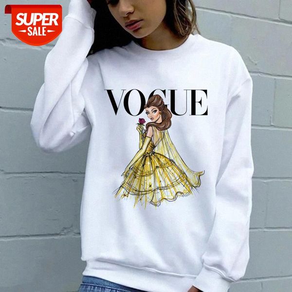 

zn012-24 ladies fashion pullover sweater, round neck printed long sleeve shirt #rs2x, Black