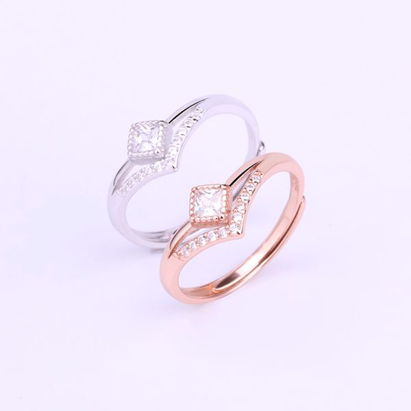 

2021 fashion personalized love with diamond s925 silver women's ring handpiece