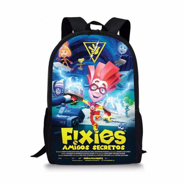 

school bags kids backpack russian cartoon the fixes pattern students bag kawaii boys and girls mochila book