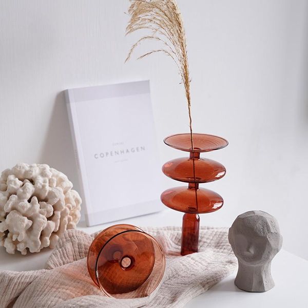 

candle holders candlestick nordic romantic glass ornaments retro tea wax light for home wedding parties decoration