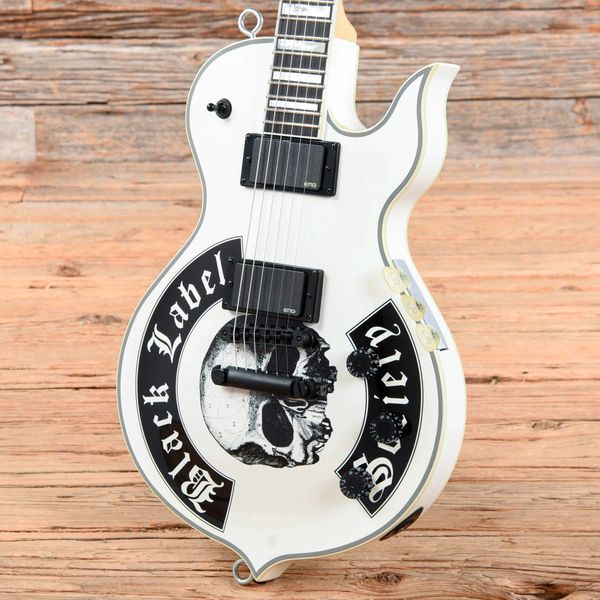 

custom wylde audio odin grail electric guitar in white accept oem