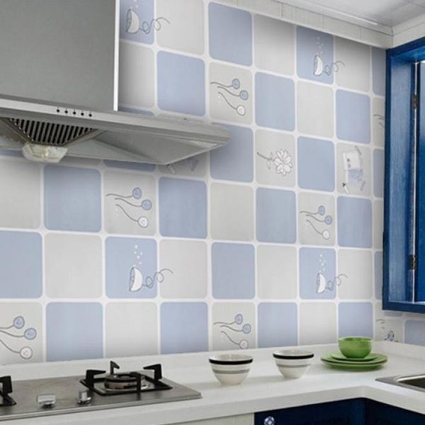 

a+ household kitchen stickers stove counterceramic tile waterproof self-adhesive wallpaper balcony bathroom mosaic wallpapers