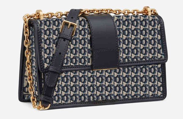 

digner shoulder bags luxury crossbody classic womens handbags blue jacquard fabric flap with vintage gold finish metal buckle high-quality