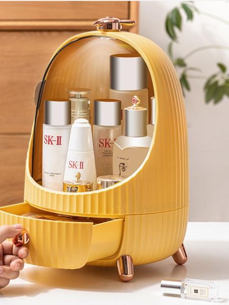 

storage boxes & bins dustproof large capacity makeup organizer deskbathroom waterproof luxury organizadores vanity tray 50hz