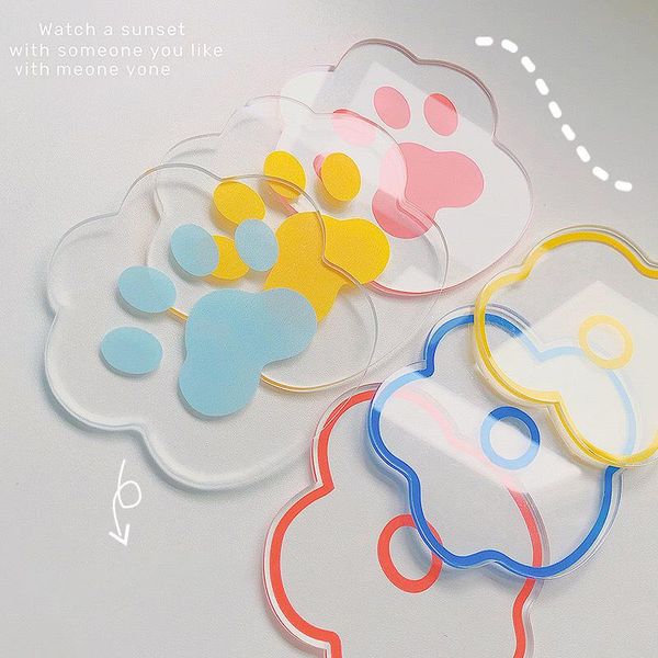 

mats & pads w&g kawaii acrylic tableware mat nail art resin palette flower display jewelry props