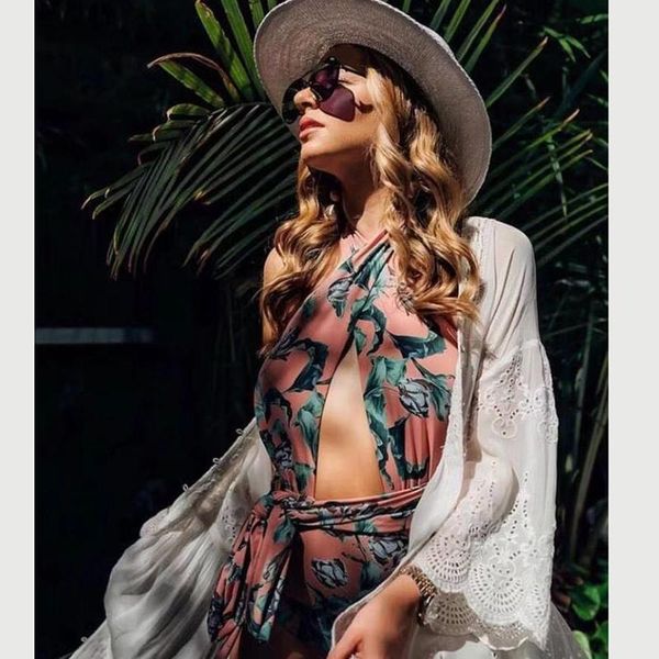

one-piece suits backless one piece swimsuit women 2021 summer plus size beachwear halter print swimwear bathing monokini s m l xl