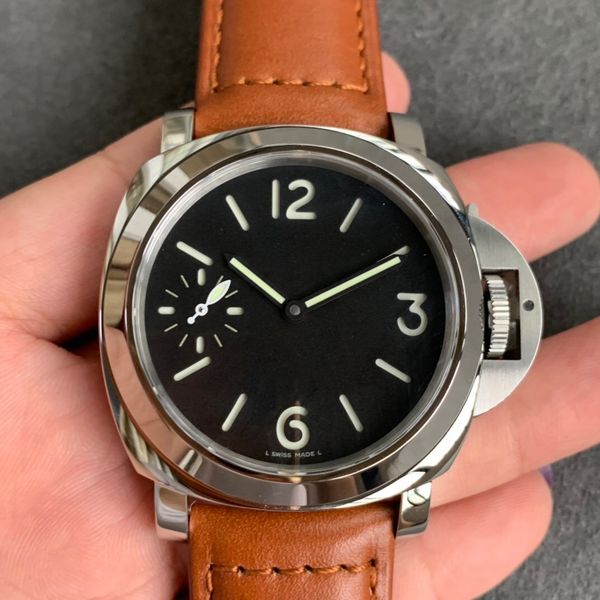 

hwf men's watch diameter 44-47mmpam005, pam634 pam774, pam777 pam915, pam1085, pam417, carry 6497 hand chain movement, super luminescen, Slivery;brown