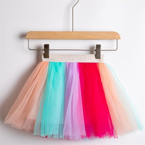 

skirts cute baby girls tutu skirt princess colorful fluffy pettiskirt party dance rainbow tulle clothes children clothing
