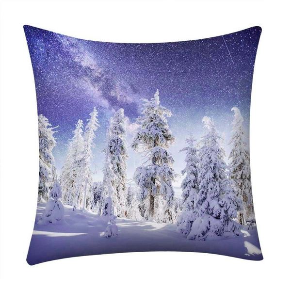 

pillow case christmas print polyester sofa car cushion cover home decor decoration gift navidad #w