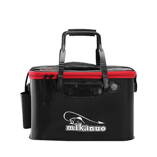 

fishing accessories 30cm multi-function folding thicken live box eva tank bucket camping outdoor bag tackle fishbox (side pockets