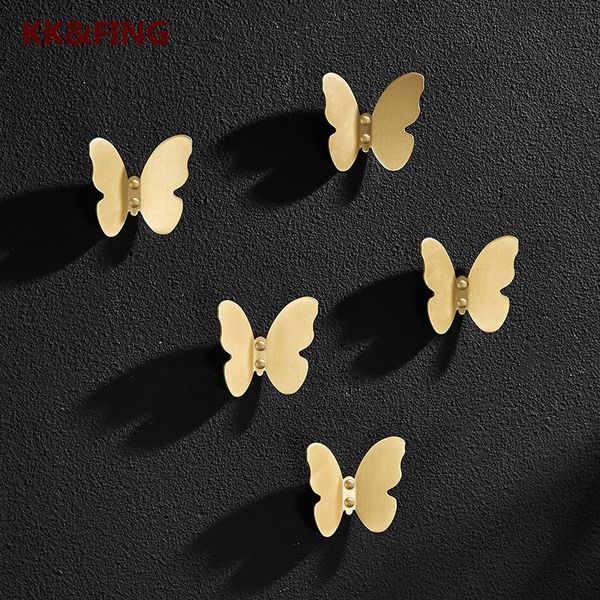 

kk&fing brass decorative hook multifunctional butterfly coat hooks creative wall storage holder home decoration organizer & rails