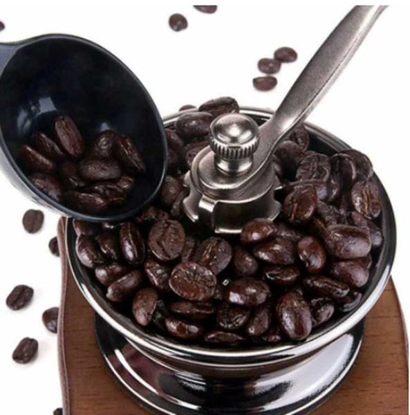 

manual coffee grinders grinder vintage retro hand crank wooden metal spice