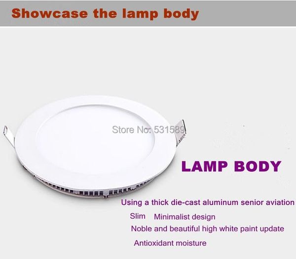 

panel lights wholesale 30pcs led light downlight 2835 lamps18w ultra thin 1600lm ce rohs ac85-265v