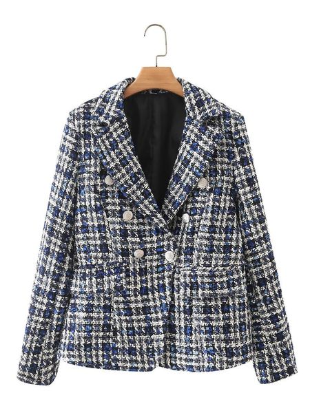 

women's suits & blazers 2021 summer product european and american style street fashion woolen small fragrance suit jacket, White;black