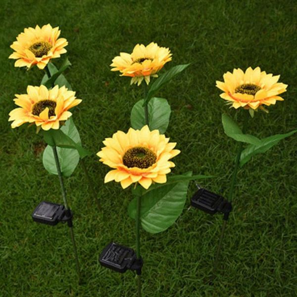 

solar simulation rose flower light waterproof garden landscape lamp outdoor lawn home decorative lights lamps