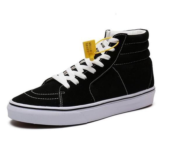 2022 Scarpe da ginnastica alte classiche in tela Uomo Donna Skateboard Comode scarpe piatte resistenti Taglia EUR36-44 5 colori