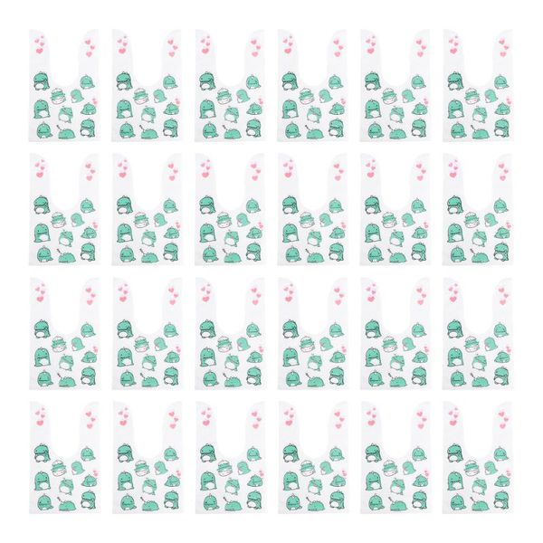 

gift wrap 50pcs cartoon candy wrapping bags cookies holiday containers (green)